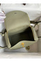 Hermes Lindy 26 Handmade Bag In Sauge Clemence Leather  Replica
