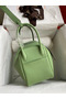 Hermes Lindy 26 Handmade Bag In Vert Cypres Clemence Leather  Replica