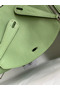 Hermes Lindy 26 Handmade Bag In Vert Cypres Clemence Leather  Replica