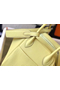 Hermes Lindy 26cm Bag In Jaune Poussin Clemence Leather GHW  Replica