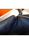 Hermes Lindy 26cm Bag In Navy Blue Clemence Leather GHW  Replica