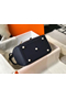 Hermes Lindy 26cm Bag In Navy Blue Clemence Leather GHW  Replica