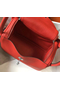 Hermes Lindy 26cm Bag In Red Clemence Leather PHW  Replica