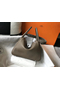 Hermes Lindy 26cm Bag In Taupe Grey Clemence Leather  Replica