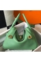 Hermes Lindy 26cm Bag In Vert Criquet Clemence Leather GHW  Replica