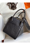 Hermes Lindy 30 Handmade Bag In Black Ostrich Leather  Replica