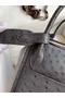 Hermes Lindy 30 Handmade Bag In Black Ostrich Leather  Replica