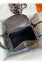 Hermes Lindy 30 Handmade Bag In Black Ostrich Leather  Replica