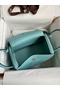 Hermes Lindy 30 Handmade Bag In Blue Atoll Clemence Leather  Replica