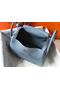 Hermes Lindy 30cm Bag In Blue Lin Clemence Leather PHW  Replica