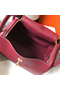 Hermes Lindy 30cm Bag In Bordeaux Clemence Leather GHW  Replica