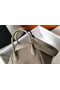 Hermes Lindy 30cm Bag In Gris Tourterelle Clemence Leather GHW  Replica