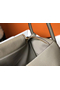 Hermes Lindy 30cm Bag In Gris Tourterelle Clemence Leather GHW  Replica