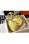 Hermes Lindy 30cm Bag In Jaune Poussin Clemence Leather GHW  Replica
