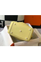 Hermes Lindy 30cm Bag In Jaune Poussin Clemence Leather GHW  Replica