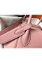 Hermes Lindy 30cm Bag In Pink Clemence Leather GHW  Replica