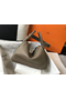 Hermes Lindy 30cm Bag In Taupe Clemence Leather GHW  Replica