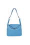 Hermes Lindy 30CM Havanne Handbags 1057 Light Blue Leather Silver Hardware Handbags  Replica