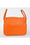 Hermes Lindy 30CM Havanne Handbags 1057 Orange Leather Silver Hardware  Replica