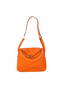 Hermes Lindy 30CM Havanne Handbags 1057 Orange Leather Silver Hardware  Replica