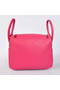 Hermes Lindy 30CM Havanne Handbags 1057 Peach Leather Silver Hardware Handbags  Replica