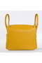 Hermes Lindy 30CM Havanne Handbags 1057 Yellow Leather Silver Hardware  Replica