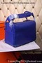 Hermes Lindy 30CM Leather Shoulder Bag H0881 Blue  Replica
