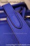 Hermes Lindy 30CM Leather Shoulder Bag H0881 Blue  Replica