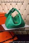 Hermes Lindy 30CM Leather Shoulder Bag H0881 Green  Replica