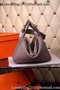 Hermes Lindy 30CM Leather Shoulder Bag H0881 Grey  Replica