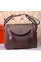 Hermes Lindy 30CM Leather Shoulder Bag H0881 Grey  Replica