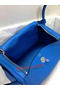 Hermes Lindy 30CM Original Leather Shoulder Bag HLD30 Blue  Replica