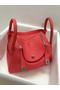 Hermes Lindy 30CM Original Leather Shoulder Bag HLD30 Light Red  Replica