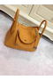Hermes Lindy 30CM Original Leather Shoulder Bag HLD30 Wheat  Replica
