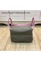 Hermes Lindy 30CM Original Leather Shoulder Bag LD30 Grey&Pink  Replica