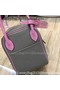 Hermes Lindy 30CM Original Leather Shoulder Bag LD30 Grey&Pink  Replica