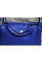 Hermes Lindy 34CM Shoulder Bag in Blue Grainy Leather  Replica