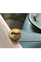 Hermes Lindy Mini Bag In Blue Lin Clemence Leather GHW  Replica
