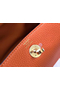 Hermes Lindy Mini Bag In Orange Clemence Leather GHW  Replica