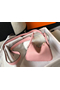 Hermes Lindy Mini Bag In Pink Clemence Leather GHW  Replica