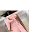 Hermes Lindy Mini Bag In Pink Clemence Leather GHW  Replica
