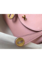Hermes Lindy Mini Bag In Pink Clemence Leather GHW  Replica