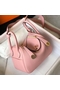 Hermes Lindy Mini Bag In Pink Clemence Leather GHW  Replica