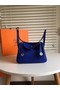 Hermes Lindy Original Togo Leather Bag 5086 Blue  Replica