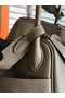 Hermes Lindy Original Togo Leather Bag 5086 Grey  Replica