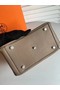 Hermes Lindy Original Togo Leather Bag 5086 Grey  Replica