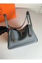 Hermes Lindy Original Togo Leather Bag 5086 Skyblue  Replica
