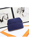 Hermes Medium Bolide Travel Case In Blue Electric Cotton  Replica