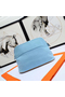 Hermes Medium Bolide Travel Case In Blue Lin Cotton  Replica