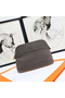 Hermes Medium Bolide Travel Case In Taupe Cotton  Replica